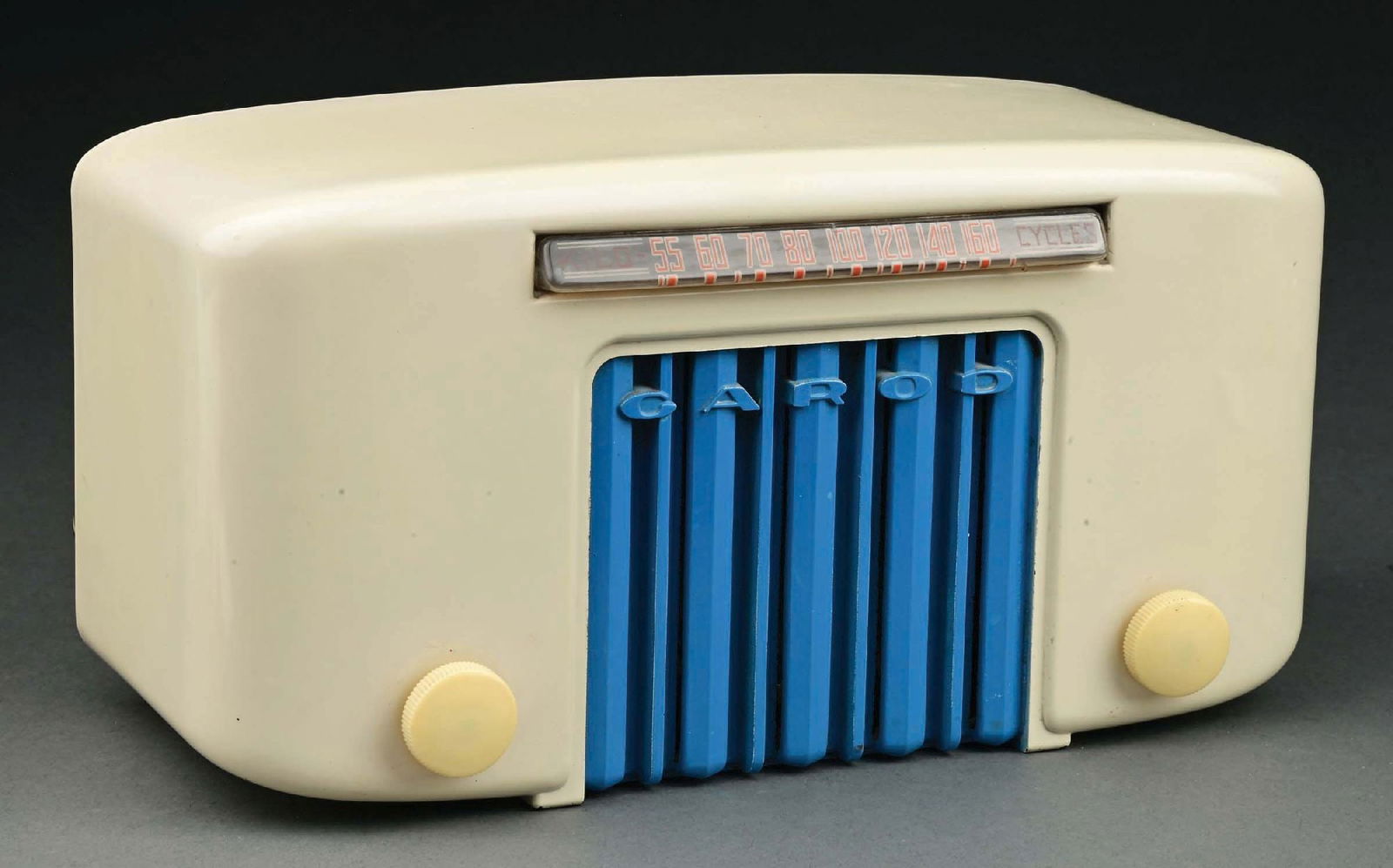 GAROD RADIO MODEL 5A-2 BAKELITE IN WHITE AND BLUE (1 of 4)