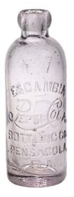 PEPSI-COLA PENSACOLA FLA GLASS BOTTLE