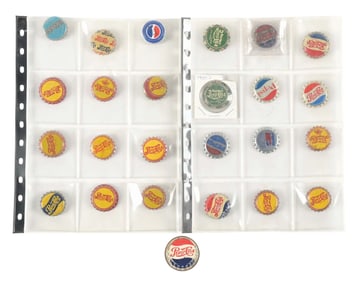 LARGE COLLECTION OF PEPSI-COLA BOTTLE CAPS