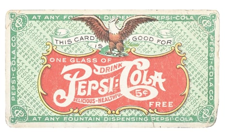 EARLY PEPSI-COLA FREE DRINK COUPON
