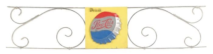 DRINK PEPSI-COLA DOOR PUSH BAR SIGN