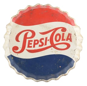 PEPSI-COLA BOTTLE CAP SIGN