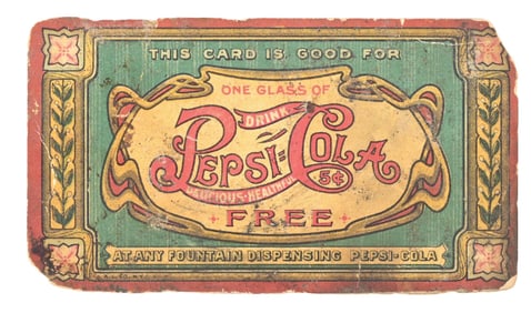 EARLY PEPSI-COLA FREE DRINK COUPON
