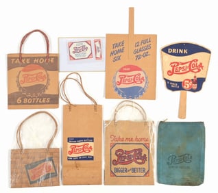 COLLECTION OF 7 PEPSI-COLA ADVERTISING ITEMS