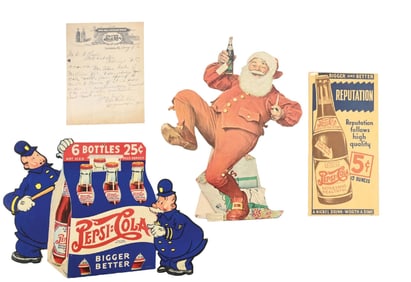 COLLECTION OF 4 PEPSI-COLA ADVERTISEMENTS