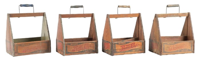 COLLECTION OF 4 PEPSI-COLA BOTTLE CARRIERS