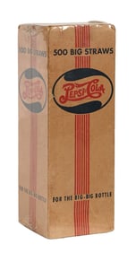 BOXED PEPSI-COLA 500 BIG STRAWS FOR THE BIG-BIG BOTTLE