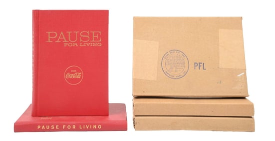 COLLECTION OF 5 COCA-COLA "PAUSE FOR LIVING" BOOKS