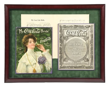 COCA-COLA SHEET MUSIC W/ JUANITA GRAPHIC