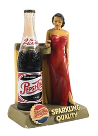 PEPSI-COLA CHALKWARE BOTTLE DISPLAY