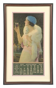 1925 COCA-COLA CALENDAR W/ WOMAN GRAPHIC