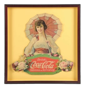 COCA-COLA UMBRELLA GIRL FESTOON ELEMENT