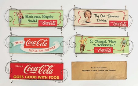 COLLECTION OF COCA-COLA CHANNEL CARDS AND FRAMES