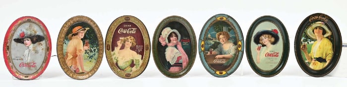 COLLECTION OF 6 COCA-COLA TIP TRAYS