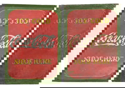 COLLECTION OF 2 ICE COLD COCA-COLA SOLD SIGNS