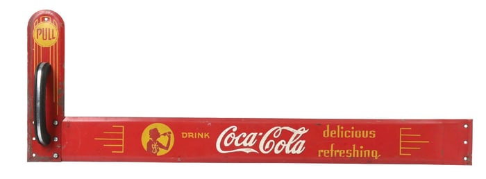 DRINK COCA-COLA DOOR PUSH/PULL SIGN