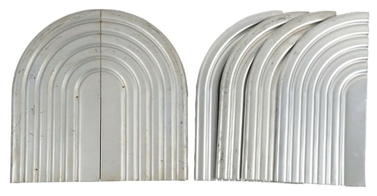 COLLECTION OF 6 COCA-COLA METAL ART DECO WINGS