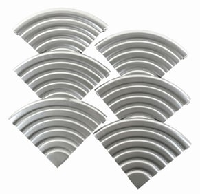 COLLECTION OF 6 COCA-COLA METAL ART DECO WINGS W/ PAPER