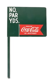 COCA-COLA GOLF COURSE HOLE MARKER SIGN