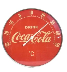 RARE DRINK COCA-COLA CELSIUS THERMOMETER