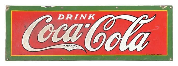 DRINK COCA-COLA PORCELAIN SIGN