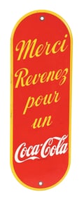 COCA-COLA PALM PRESS SIGN