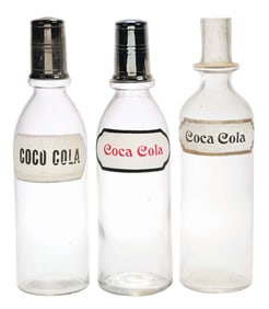 COLLECTION OF 3 COCA-COLA SYRUP BOTTLES