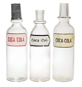 COLLECTION OF 3 COCA-COLA SYRUP BOTTLES
