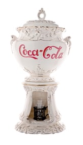 REPRODUCTION COCA-COLA CERAMIC SYRUP DISPENSER WITH CERTIFICATE AND PROVENANCE
