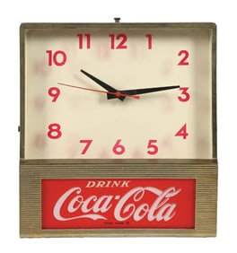 COCA-COLA LIGHT-UP CLOCK