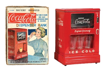 COCA-COLA COIN DISPENSER BANK W/ ORIGINAL BOX