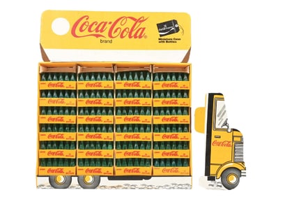 COCA-COLA MINIATURE BOTTLES DELIVERY TRUCK DISPLAY