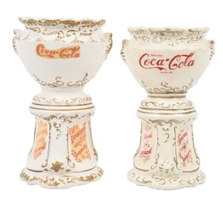 COLLECTION OF 2 COCA-COLA PENCIL HOLDERS