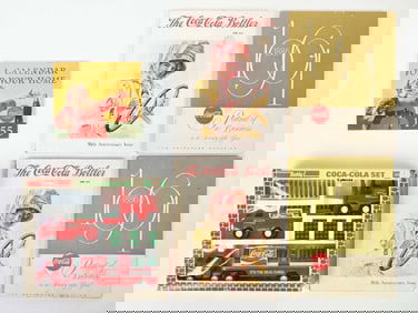 COCA-COLA BOOKS AND TOY TRUCK SET