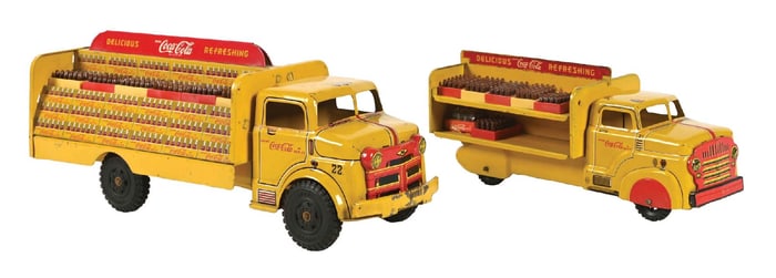 COLLECTION OF 2 COCA-COLA TOY TRUCKS