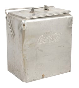 STAINLESS COCA-COLA PICNIC COOLER