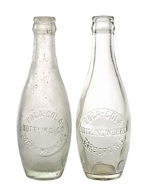 COLLECTION OF 2 COCA-COLA TEN PIN BOTTLES