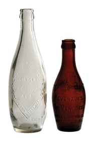COLLECTION OF 2 TEN PIN BOTTLES