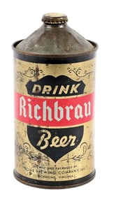 RICHBRAU BEER QUART CONE TOP BEER CAN