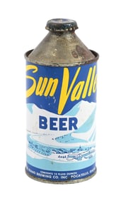 SUN VALLEY BEER CONE TOP BEER CAN