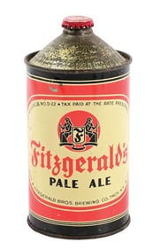 FITZGERALD'S PALE ALE QUART CONE TOP BEER CAN