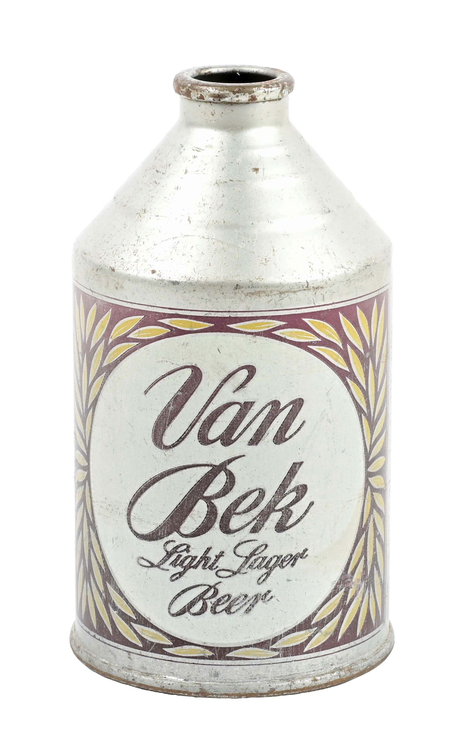 VAN BEK LIGHT LAGER BEER CROWNTAINER CONE TOP BEER CAN (1 of 6)