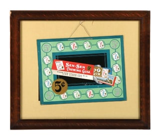 SEN-SEN CHEWING GUM SIGN W/ PRODUCT GRAPHIC