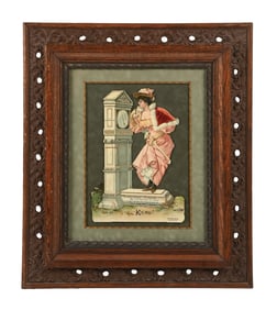 KIS-ME CHEWING GUM SIGN W/ WOMAN AND SCALE GRAPHIC