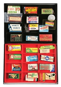 COLLECTION OF CHEWING GUM PACKS, STICKS & ADVERTISING