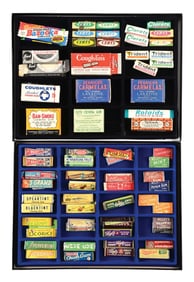 COLLECTION OF CHEWING GUM PACKS, STICKS & WRAPPERS