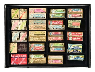 COLLECTION OF SEN-SEN GUM STICKS, PACKS & PACKAGES