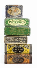 COLLECTION OF 6 VARIOUS GUM TINS