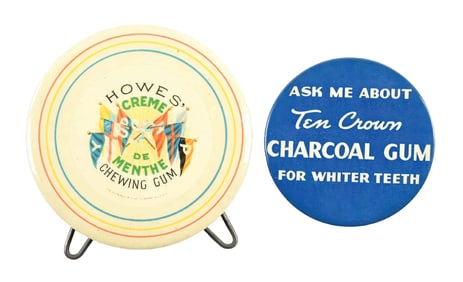 COLLECTION OF 2 CHEWING GUM ADVERTISING ITEMS