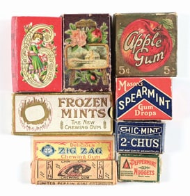 COLLECTION OF 9 CHEWING GUM MEMORABILIA ITEMS